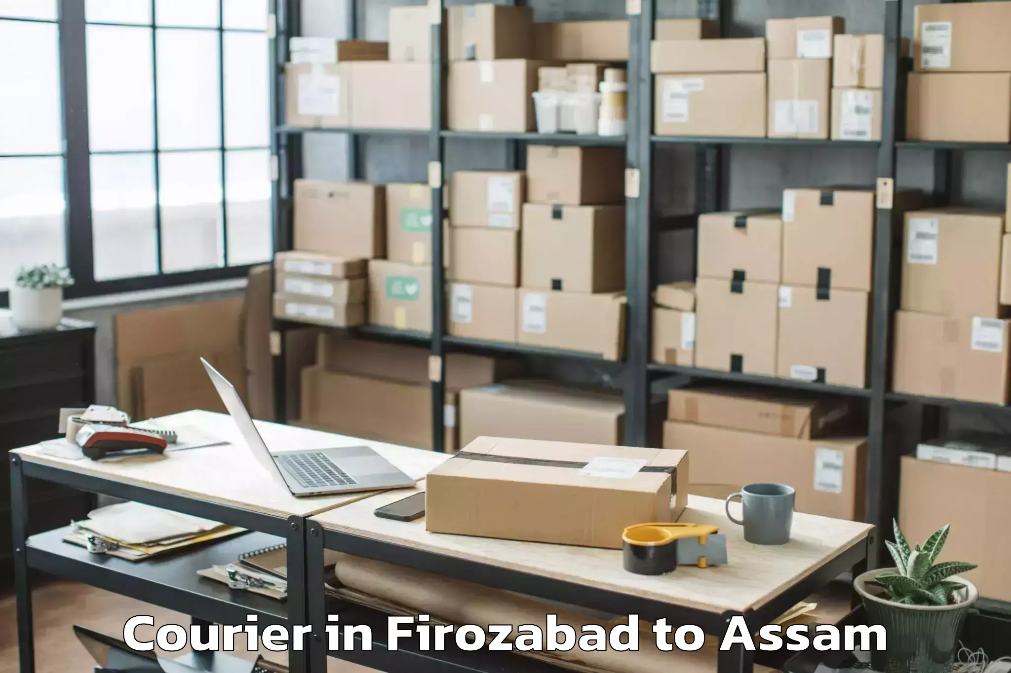 Hassle-Free Firozabad to Lumding Courier